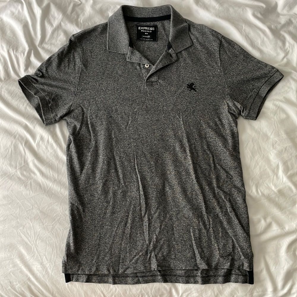 Gray Men’s Express Polo Collared Shirt